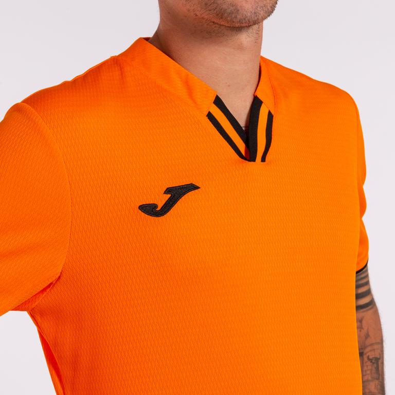 Футболка Joma 102765.881 Toletum Iv Short Sleeve T-Shirt M Orange/Black (8445456391845) - фото 3