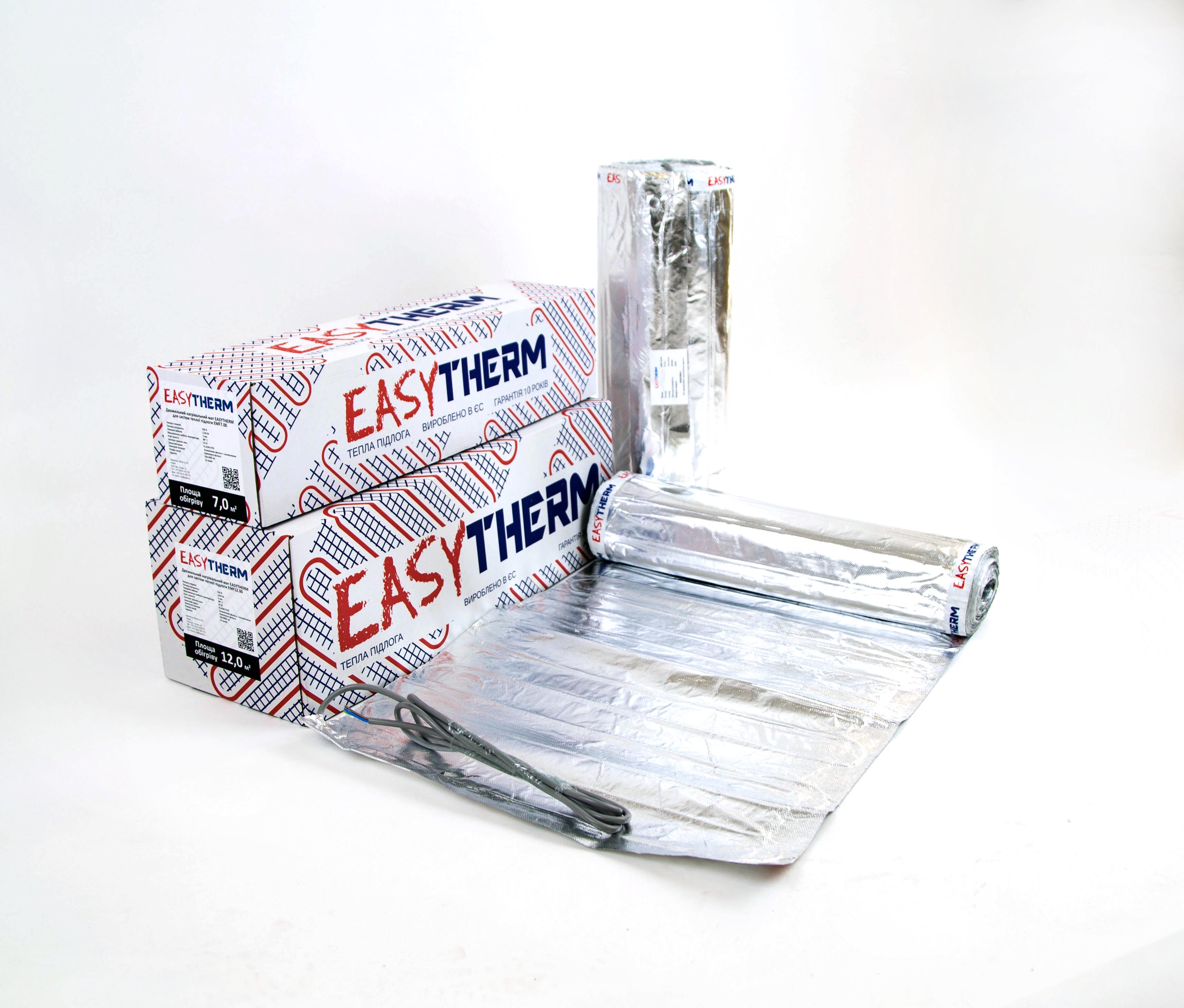 Нагревательный мат двужильный EASYTHERM Easymate EMF 8 м2 1280 Вт (EXT-EMF8,00)