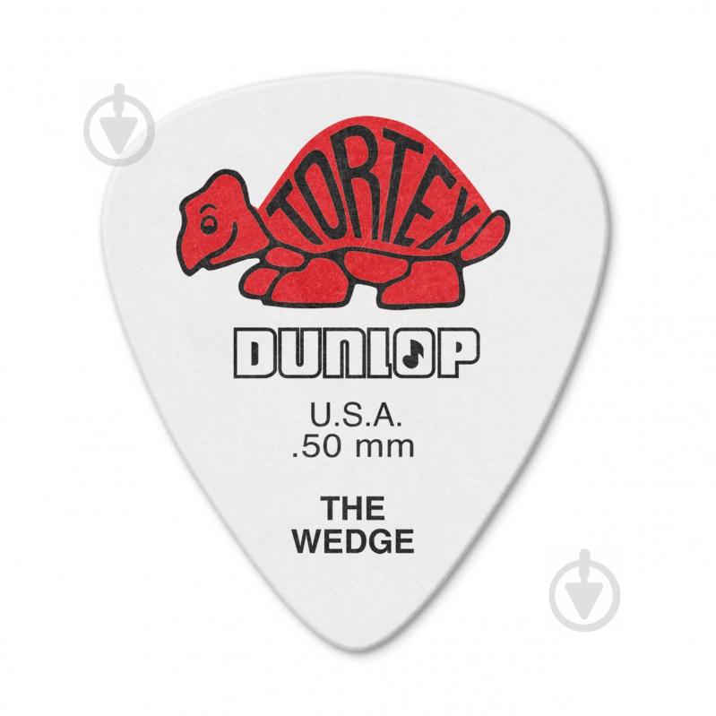 Медіатори Dunlop 424P.50 Tortex Wedge Player Pack 0.50 mm (12 шт.) - фото 2