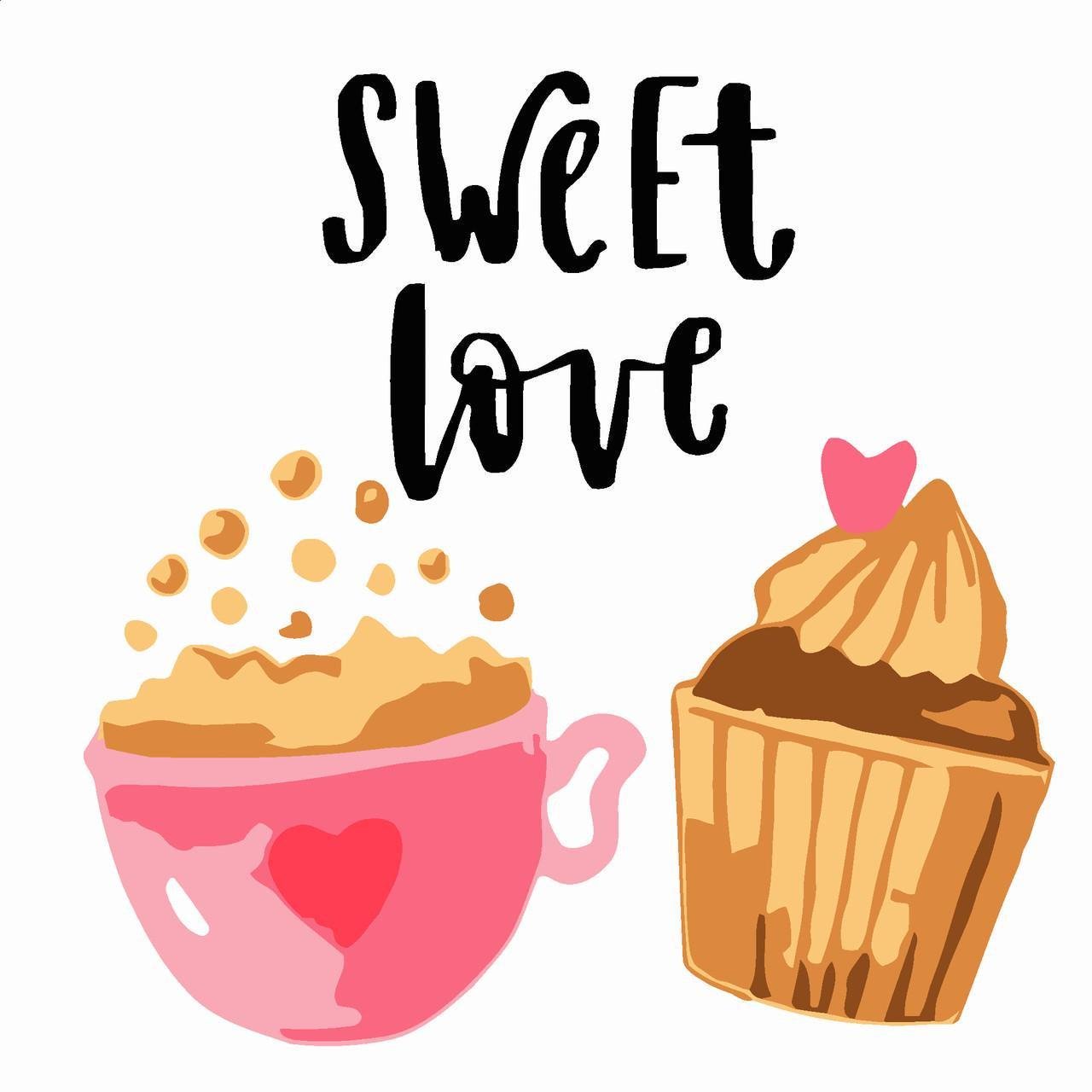 Картина за номерами Strateg Солодкий момент 20х20 см (HH7127)