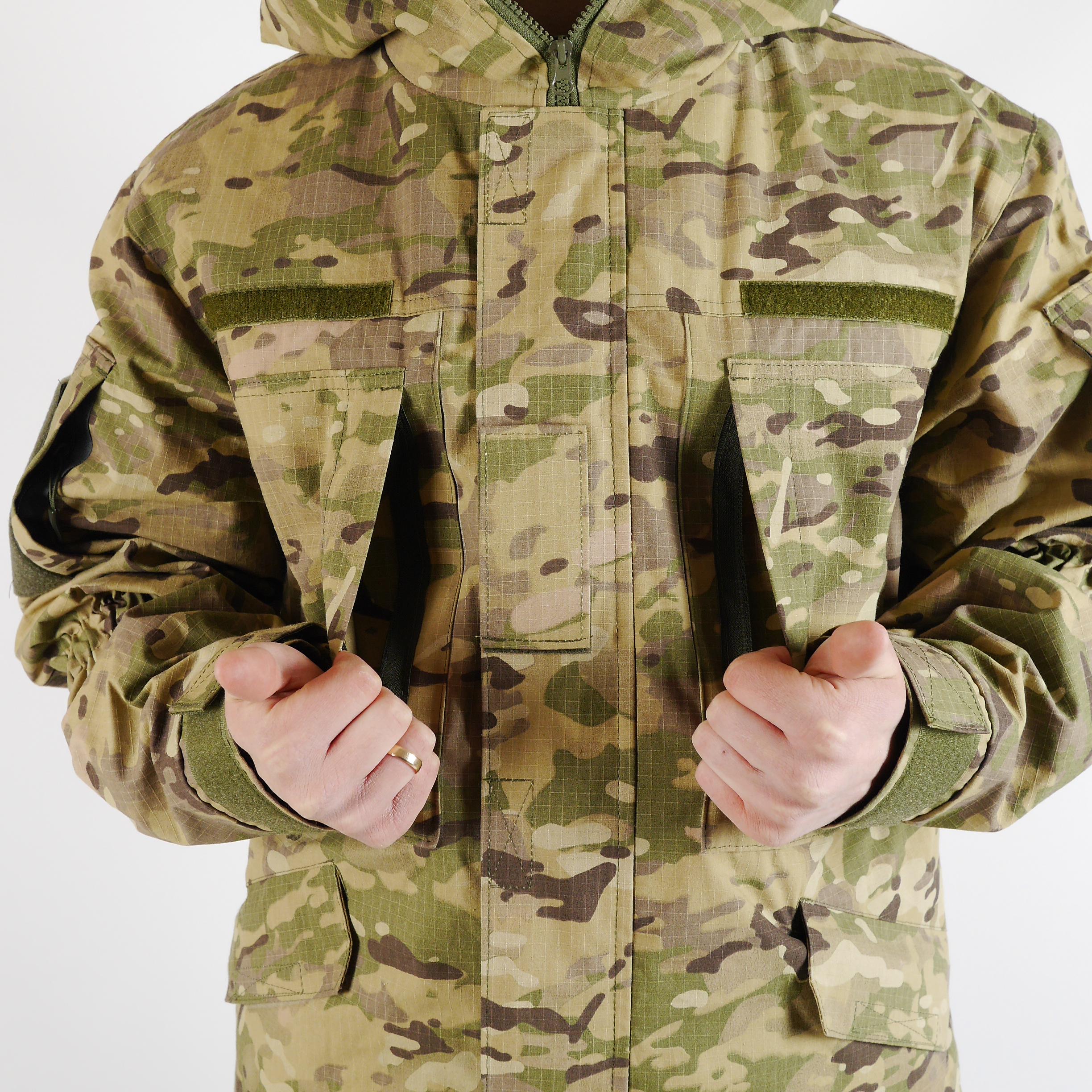 Куртка военная 1170 р. 52-54 с капюшоном Пиксель (1170-52-54) - фото 6 Куртка военная 1170 р. 52-54 с капюшоном Пиксель (1170-52-54) - фото 6