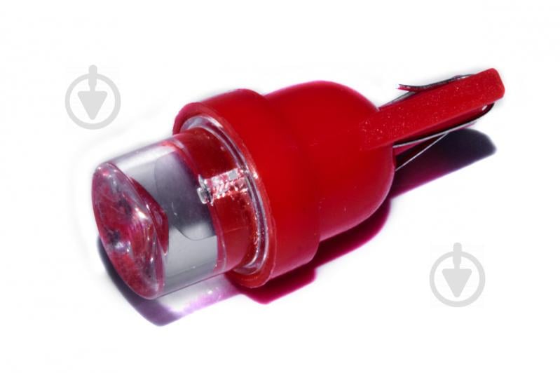 Светодиодная лампа AllLight T10  1 диод LED бц W2,1x9,5d 12V RED