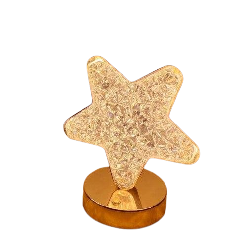 Лампа настольная хрустальная Звезда прикроватная с Usb-портом