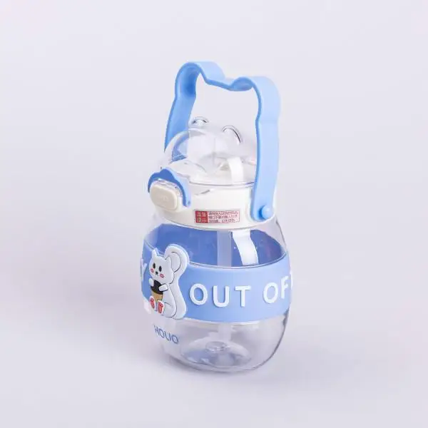 Пляшка для води дитяча із ручкою 580 мл Блакитний (HP-14-37BL) - фото 3