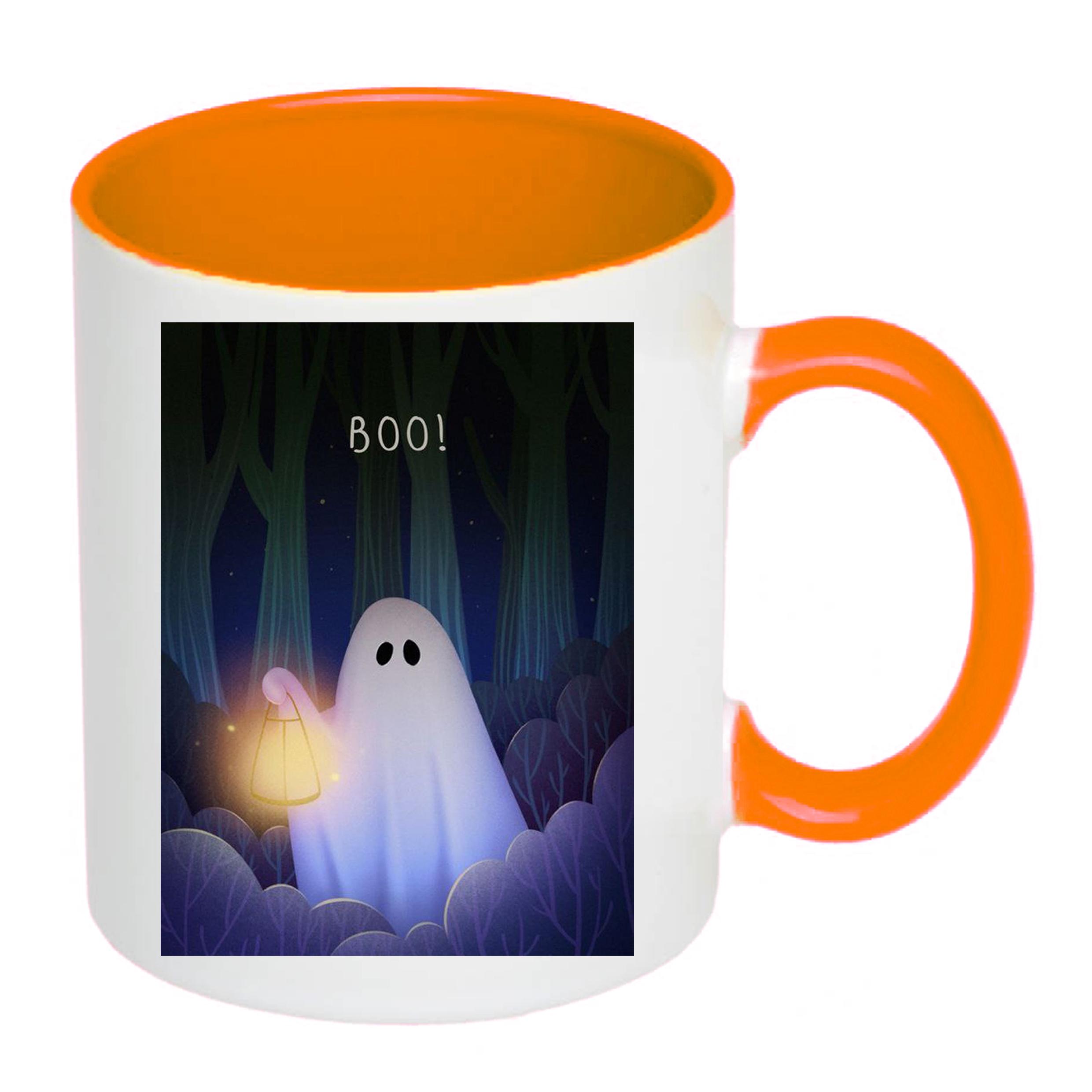 Чашка с печатью Boo! 330 мл Оранжевый (20833) - фото 2