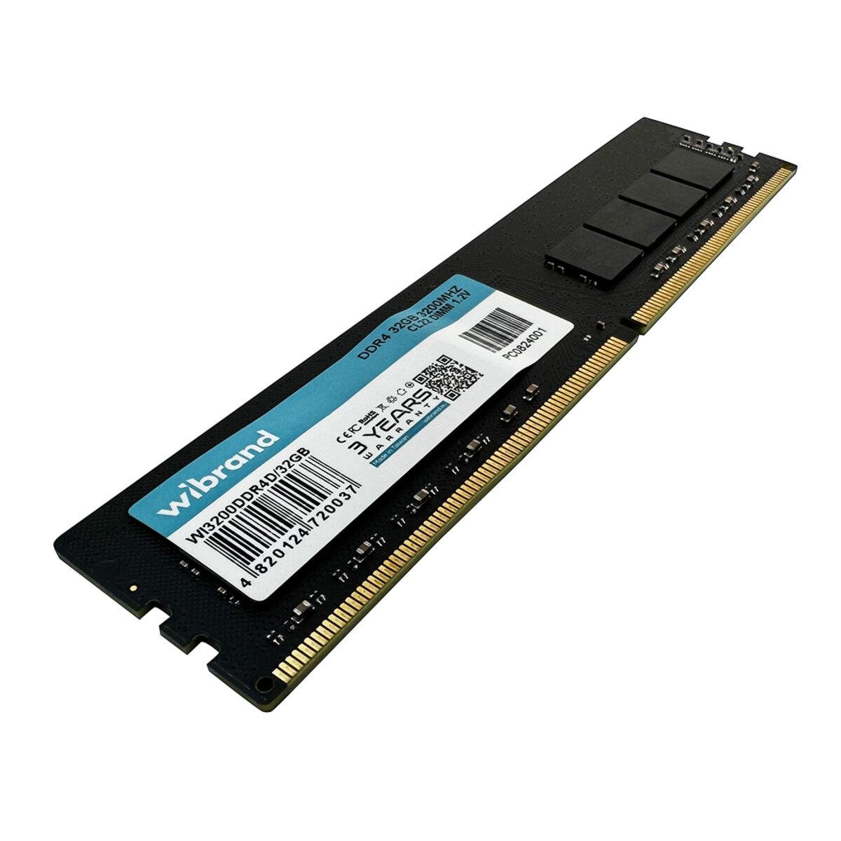 Оперативная память Wibrand DDR4 32 Гб 3200 МГц CL22 DIMM (WI3200DDR4D/32GB)