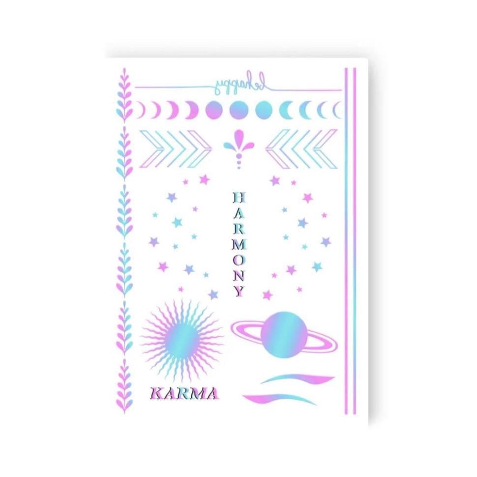 Набір тату тимчасових Harmony mood голограма (LB-186)