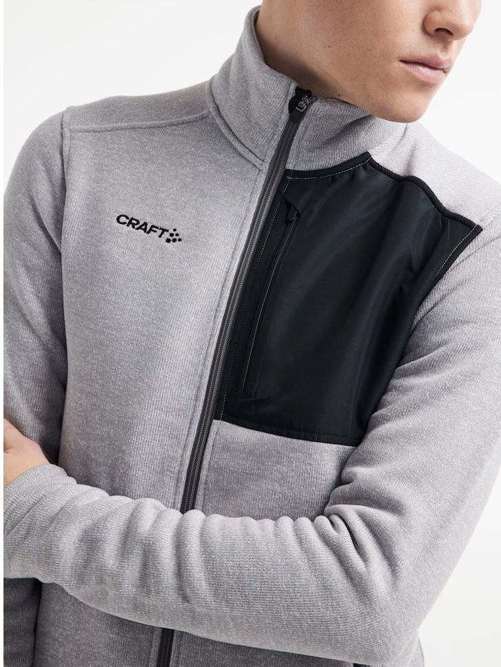 Чоловічий фліс Craft ADV Explore Heavy Fleece 1912218-950999 XXL Grey/Black/Melange - фото 5