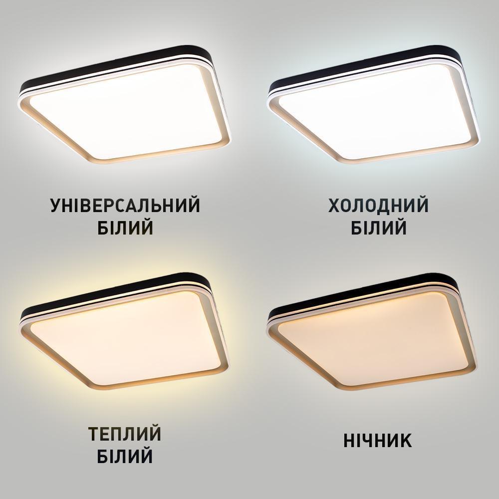 Світильник світлодіодний ESLLSE GABO S 90 Вт 505x505x85 мм Чорно-золотий (10575-2) - фото 3 Світильник світлодіодний ESLLSE GABO S 90 Вт 505x505x85 мм Чорно-золотий (10575-2) - фото 3