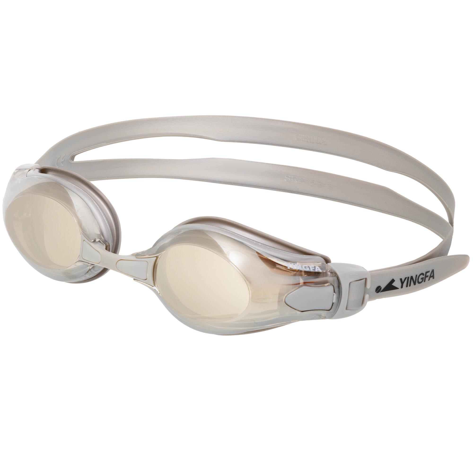 Очки для плавания взрослые YINGFA Y2800AF-M зеркальные линзы Серый (Y2800AF-M_Серый)