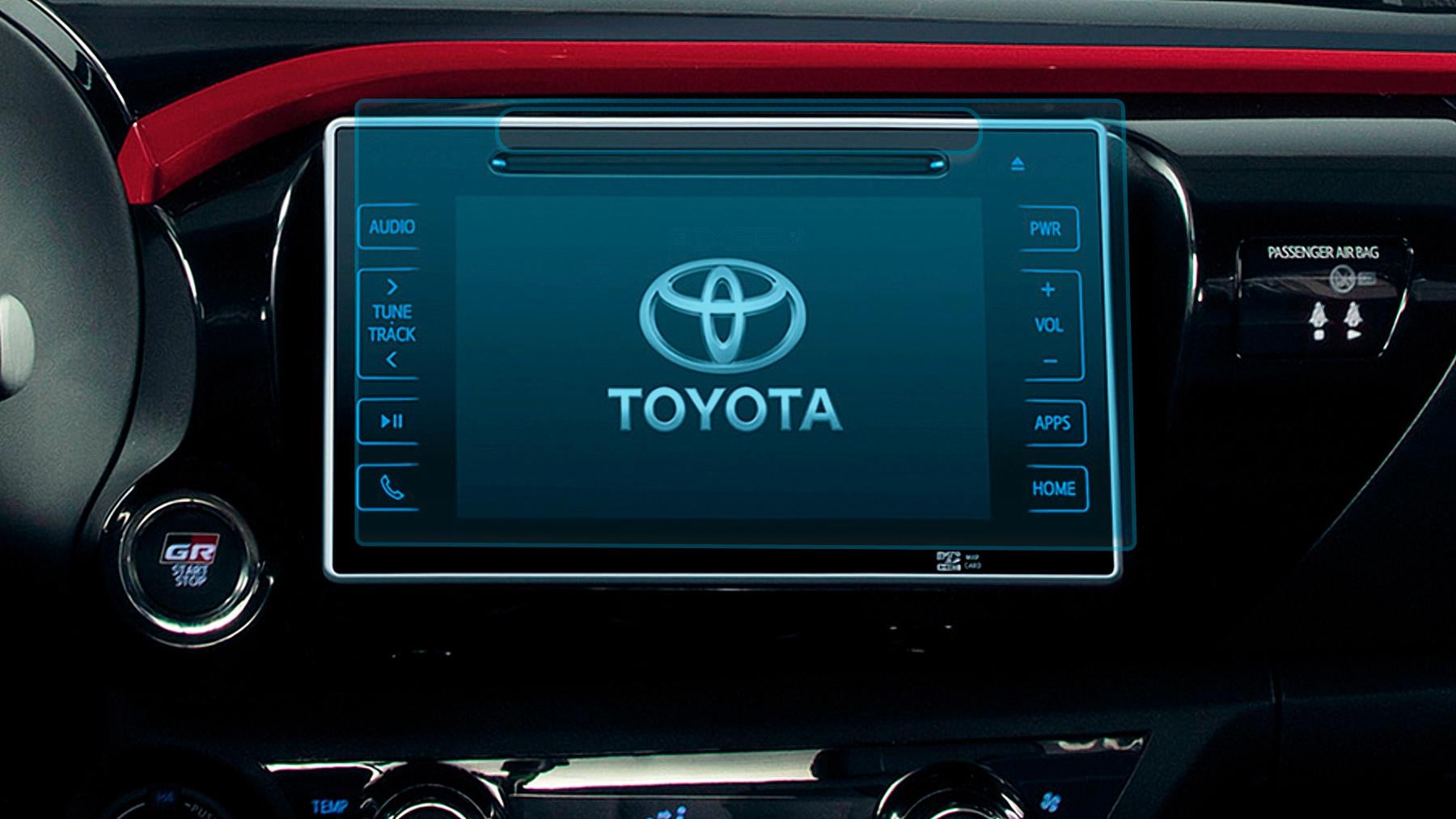 Стекло защитное Pixsel на монитор Toyota HILUX 10“ 2016-2019 закаленное глянец