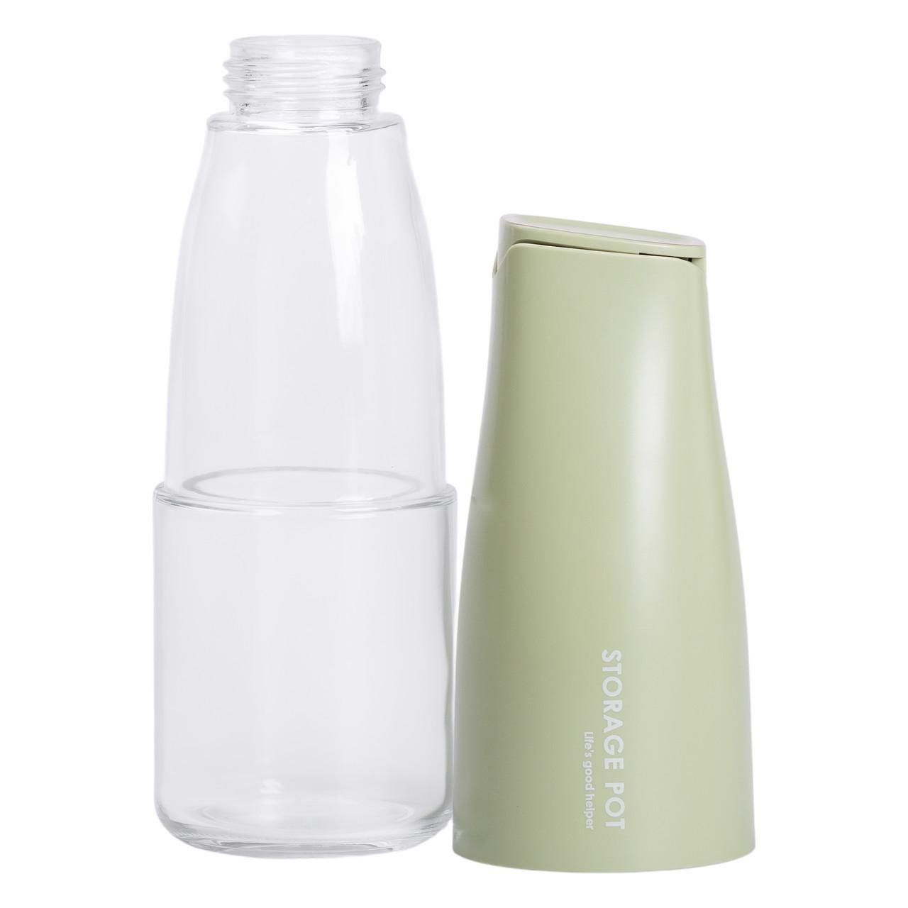 Пляшка для соняшникової олії з гравітаційною кришкою з дозатором 500 мл Зелений (HP-34-9GR) - фото 4 Пляшка для соняшникової олії з гравітаційною кришкою з дозатором 500 мл Зелений (HP-34-9GR) - фото 4