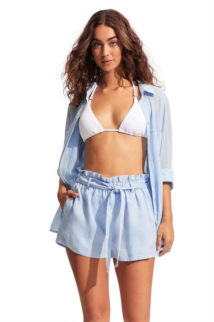 Сорочка жіноча пляжна Seafolly S Ніжно-блакитний (54795-TO-blue) - фото 3