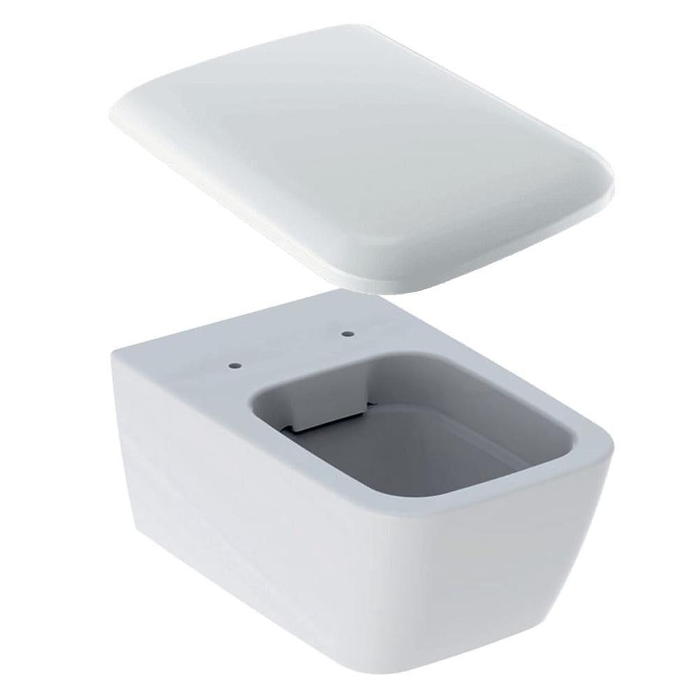 Унитаз подвесной Geberit iCon Square Rimfree с крышкой Белый (201950000_571910000)
