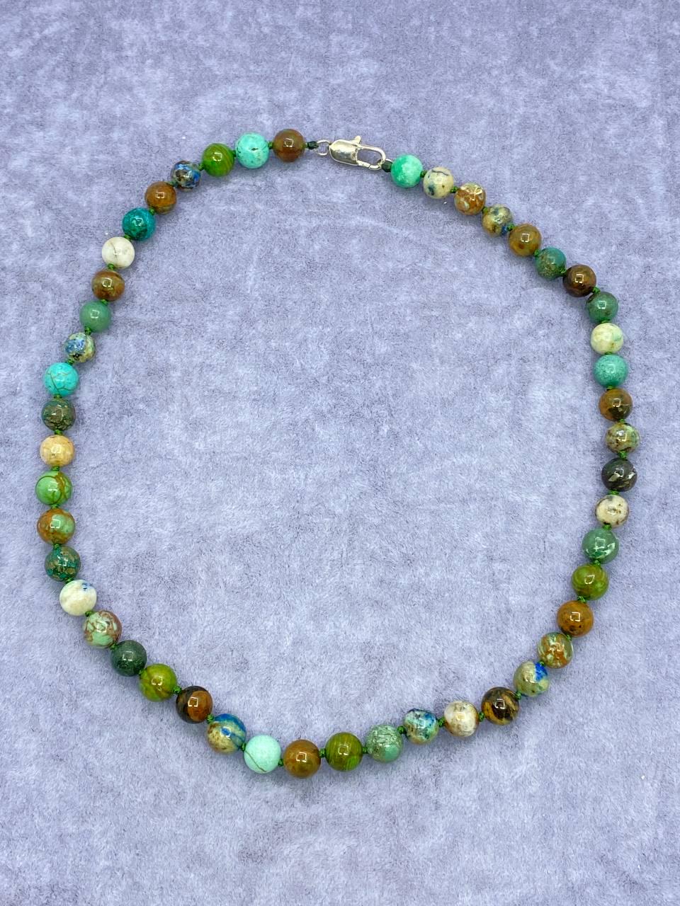 Бусы хризокола 44 см Зеленый (9972)