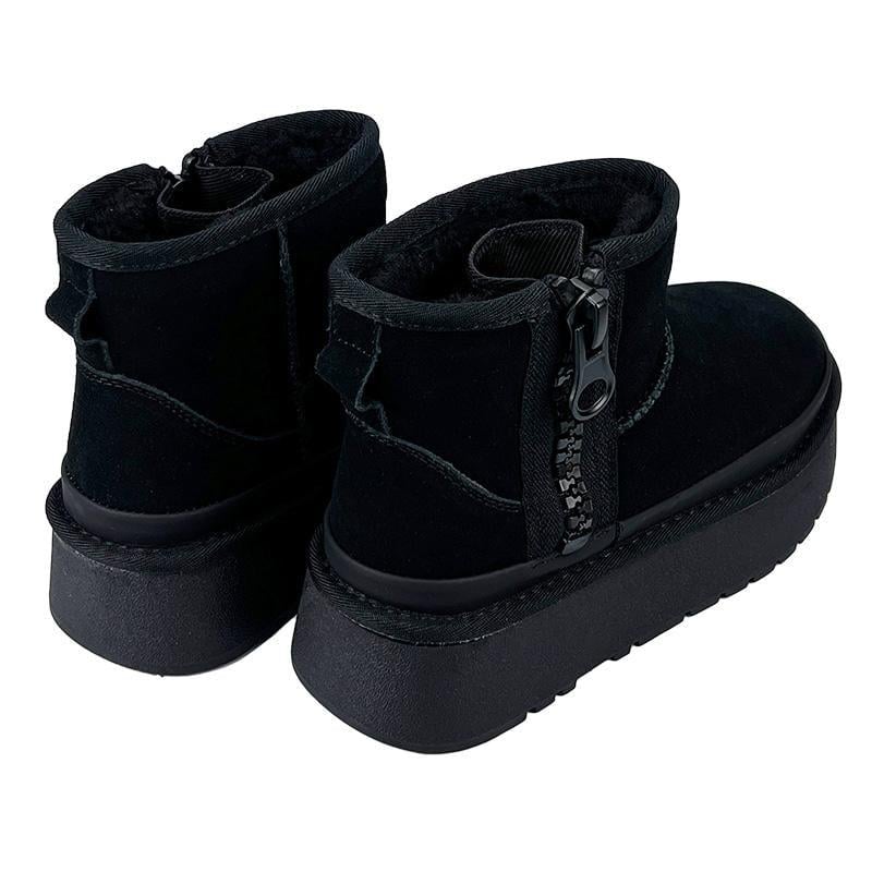 Угги женские замшевые на платформе змейка 290-1 р.36 23 см Черный (88215785) - фото 4 Угги женские замшевые на платформе змейка 290-1 р.36 23 см Черный (88215785) - фото 4