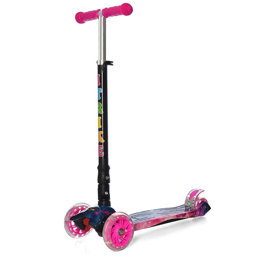 Самокат iTrike JR 3-003-1-WP1 Черно-розовый