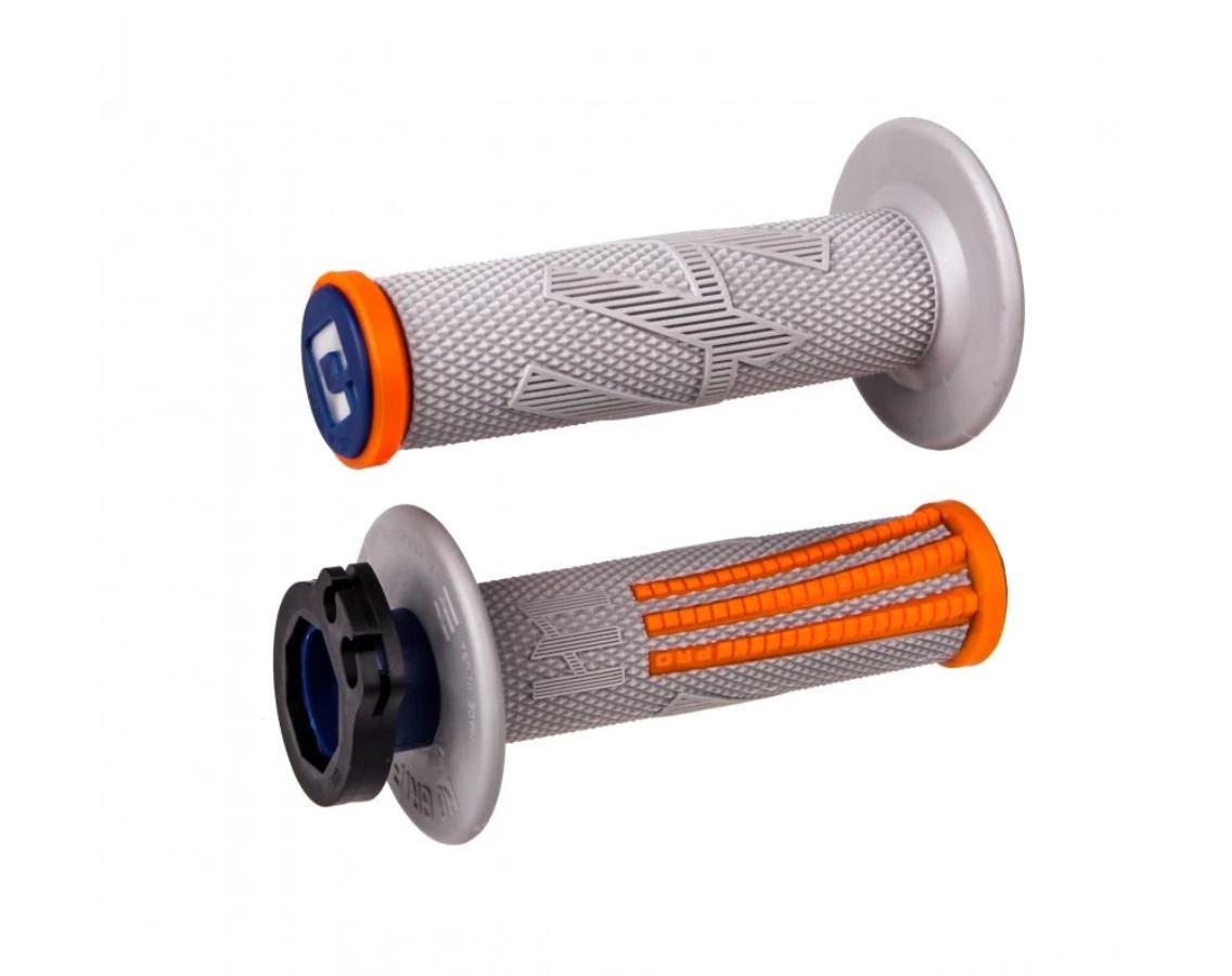Грипси мото Odi EMIG PRO MX V2 Lock-On Grip Gray/Orange