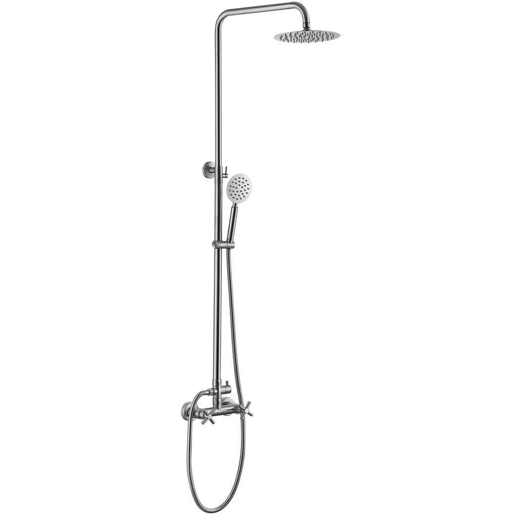 Душевая система со смесителем Wezer VAL16B-10 Сатин (155182) Душевая система со смесителем Wezer VAL16B-10 Сатин (155182)