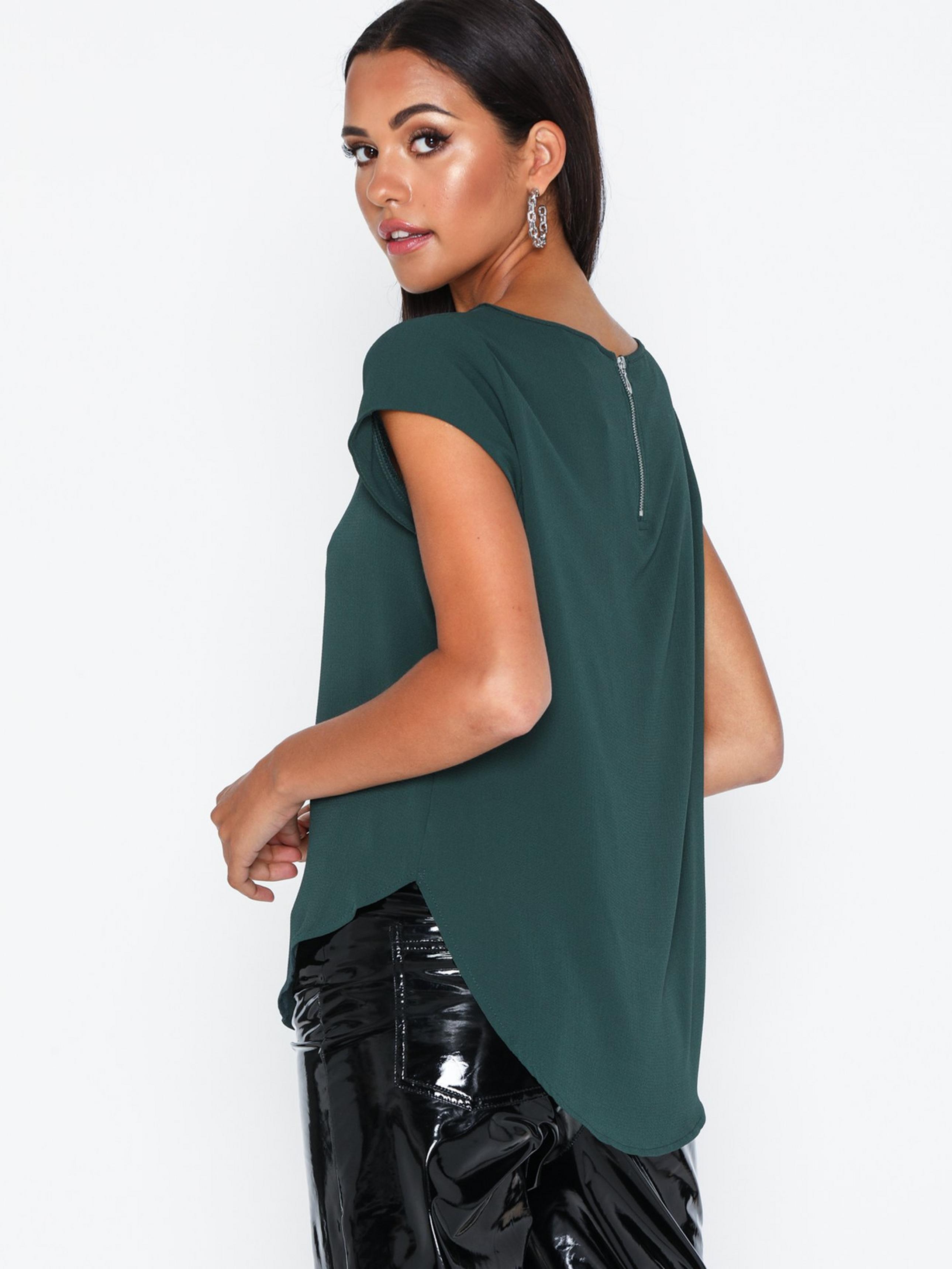 Блуза женская Only 11217 XL Темно-зеленый (48) - фото 2