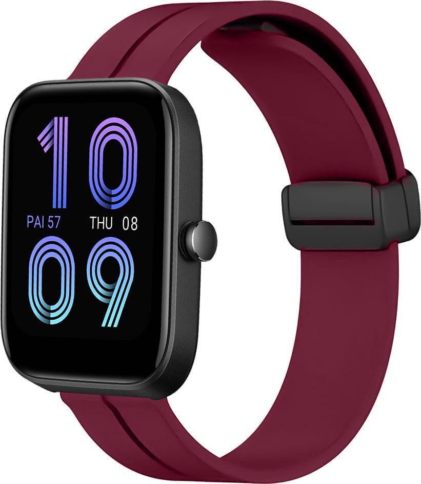 Ремінець для смарт-годинників Rysta для Amazfit Bip 3/Pro Wine (41645-42)