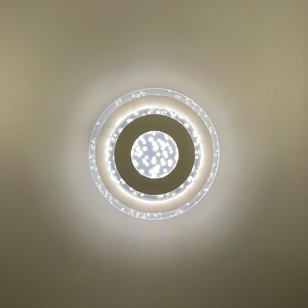 Светильник круглый с прозрачным акрилом с пузырьками Ø 30 см (2245-300 Q WT) - фото 4