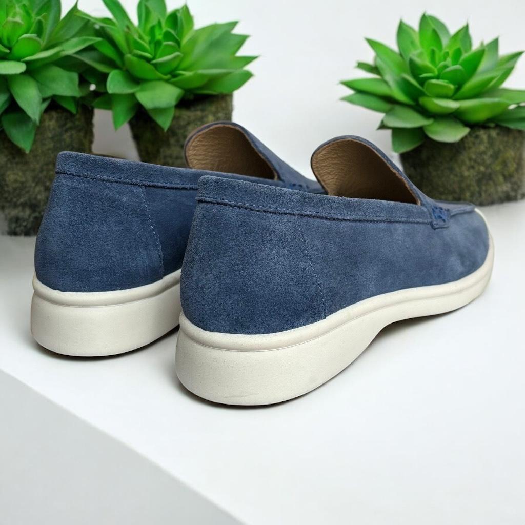 Лоферы женские замш Marandi р. 39 25,5 см Деним (Lof-CK-39-деним) - фото 4 Лоферы женские замш Marandi р. 39 25,5 см Деним (Lof-CK-39-деним) - фото 4