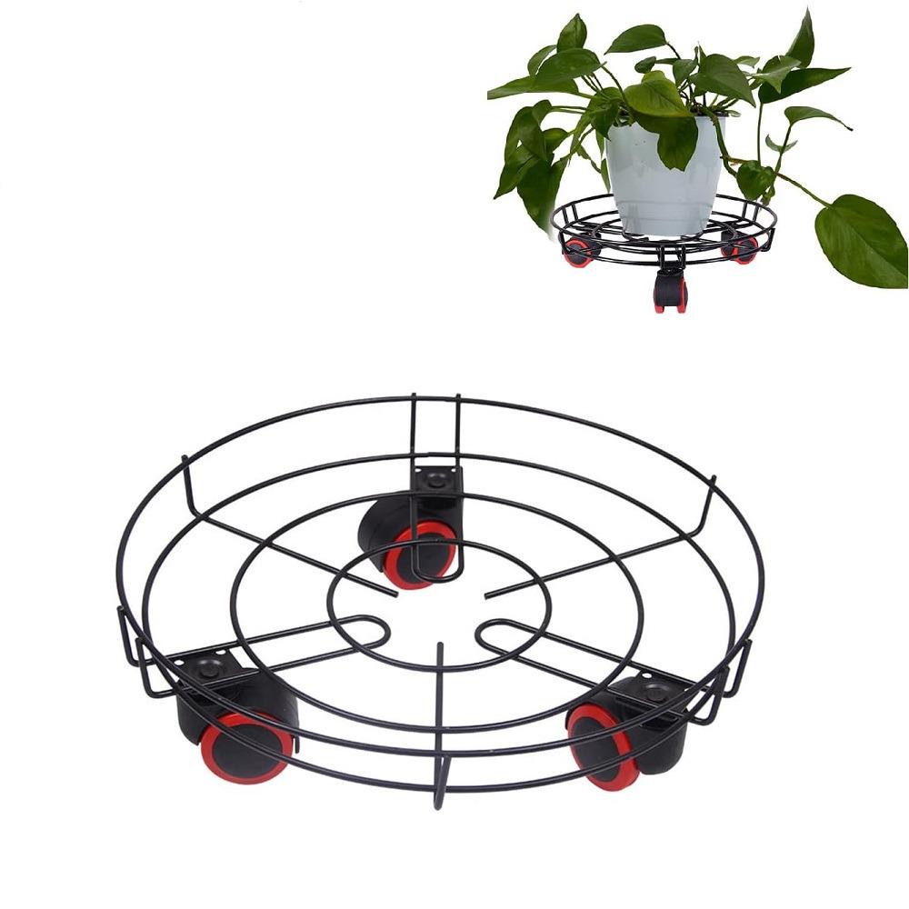 Подставка для цветов R93175 на колесиках 34 см - фото 2 Подставка для цветов R93175 на колесиках 34 см - фото 2