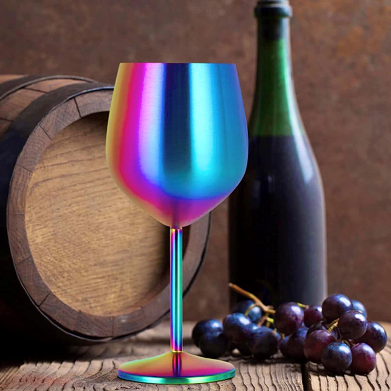 Келих для вина Remy-Decor радужного 530 мл із нержавіючої сталі - фото 4 Келих для вина Remy-Decor радужного 530 мл із нержавіючої сталі - фото 4