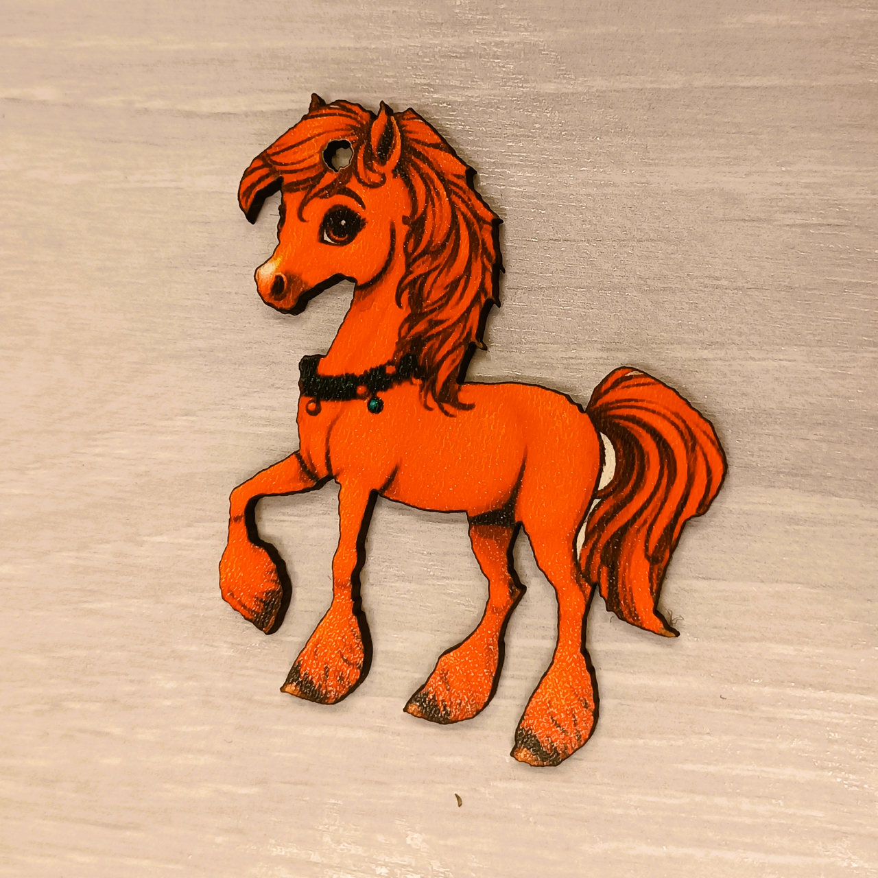 Игрушка-декор на елку Luxyart Лошадка 6х7 см (DN-887) - фото 2 Игрушка-декор на елку Luxyart Лошадка 6х7 см (DN-887) - фото 2