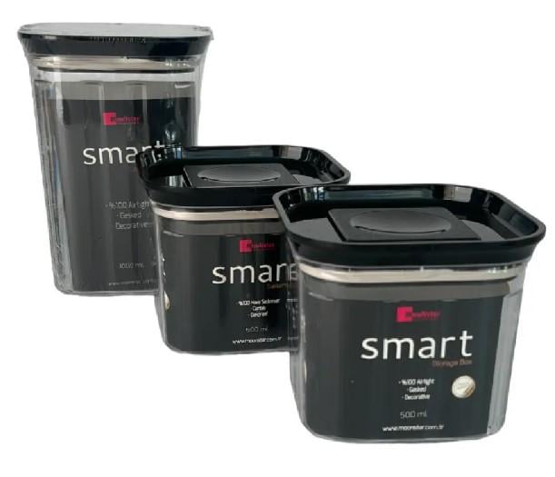 Набор акриловых контейнеров Motek Smart 3 шт. с крышкой (SM-SET) Набор акриловых контейнеров Motek Smart 3 шт. с крышкой (SM-SET)