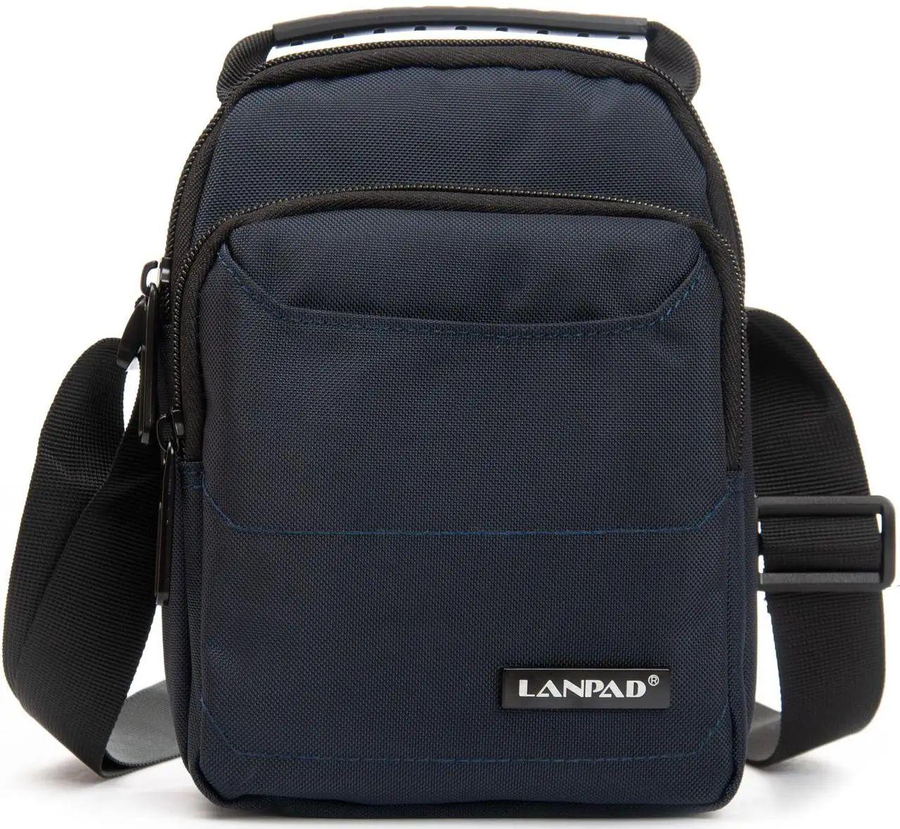 Сумка чоловіча на плече Lanpad Синій (LAN3730 blue)