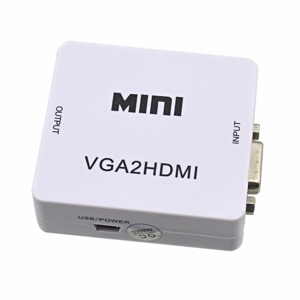 Конвертер переходник видеосигнала VGA to HDMI аудио Rias mini White (3_3936) - фото 5