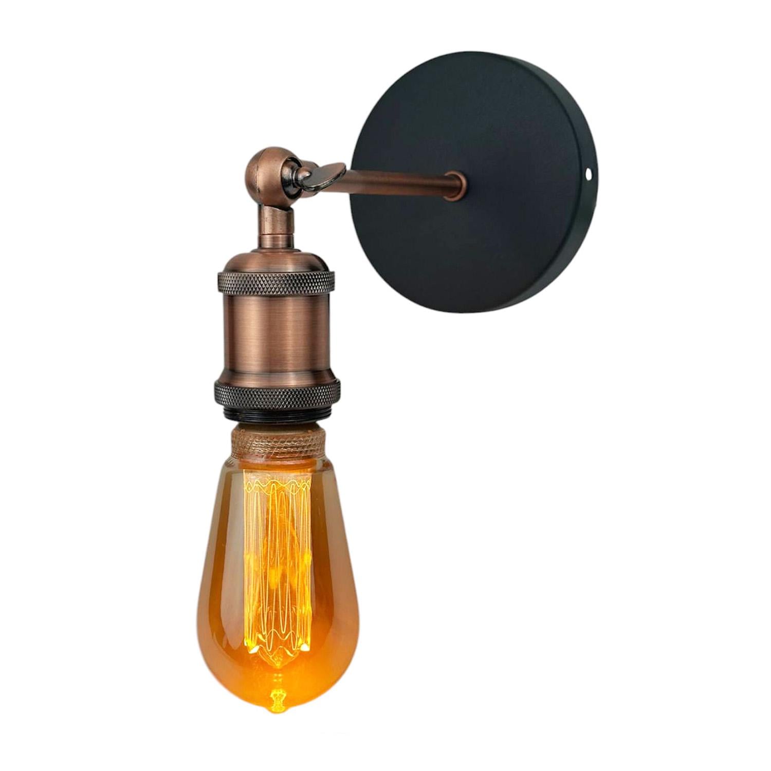 Бра в стиле лофт Ember с патроном и поворотным шарниром Красная бронза