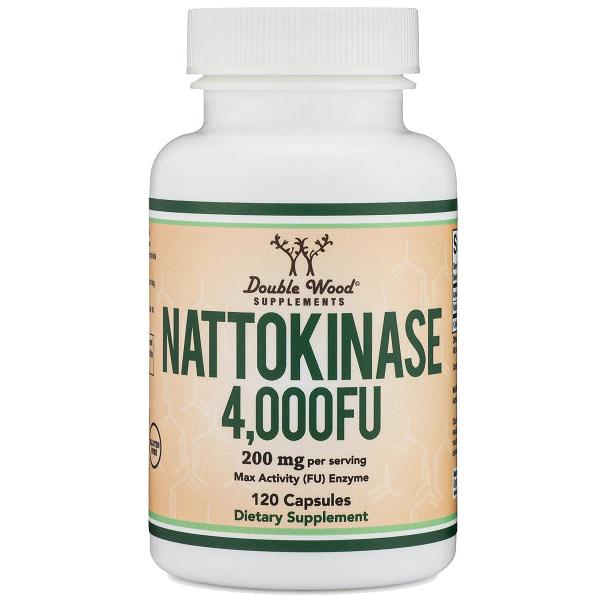 Комплекс для профілактики тиску та кровообігу Double Wood Nattokinase 4000 FU 200 мг 120 Caps