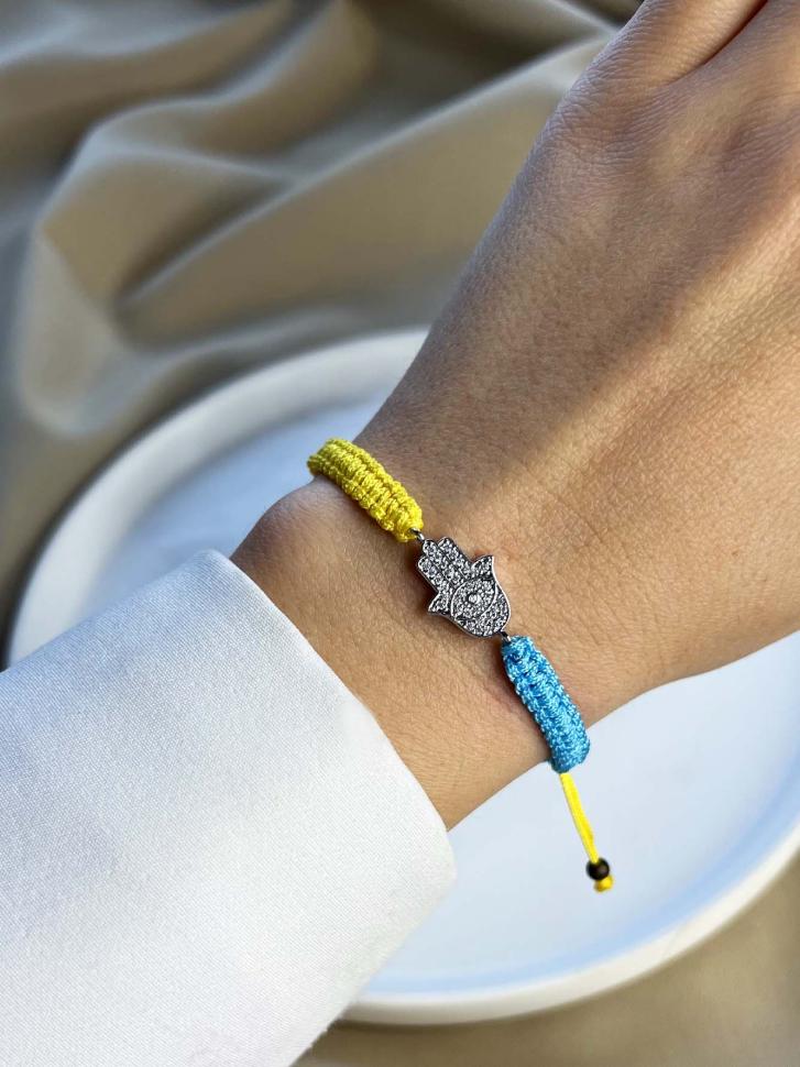 Браслет патриотический браслет с хамсой (5051) Браслет патриотический браслет с хамсой (5051)