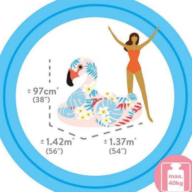 Плотик детский Intex Фламинго 142х137х97 см 2 ручки (57559) - фото 6 Плотик детский Intex Фламинго 142х137х97 см 2 ручки (57559) - фото 6