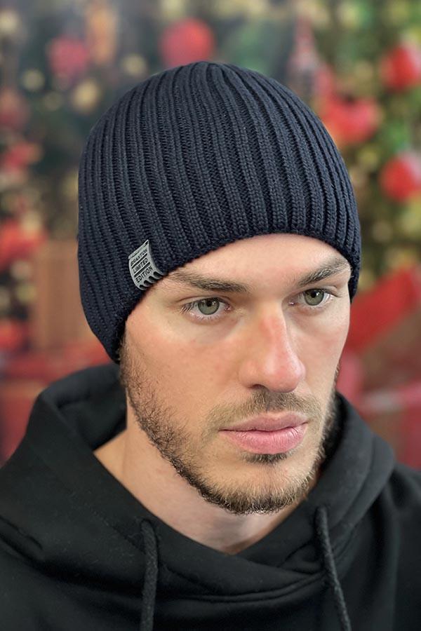 Шапка мужская Braxton Грант 7205 Темно-синий (1985762879)