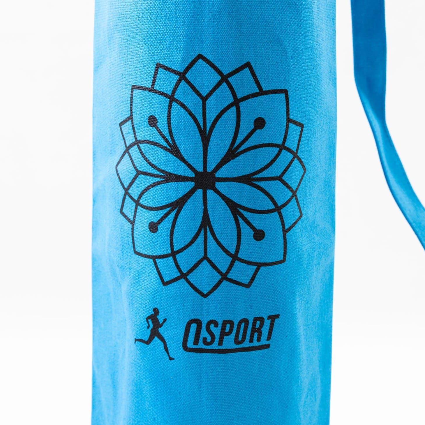 Чохол для килимка OSPORT для йоги/фітнесу та туризму з канвасу Бірюзовий (OF-0289) - фото 2