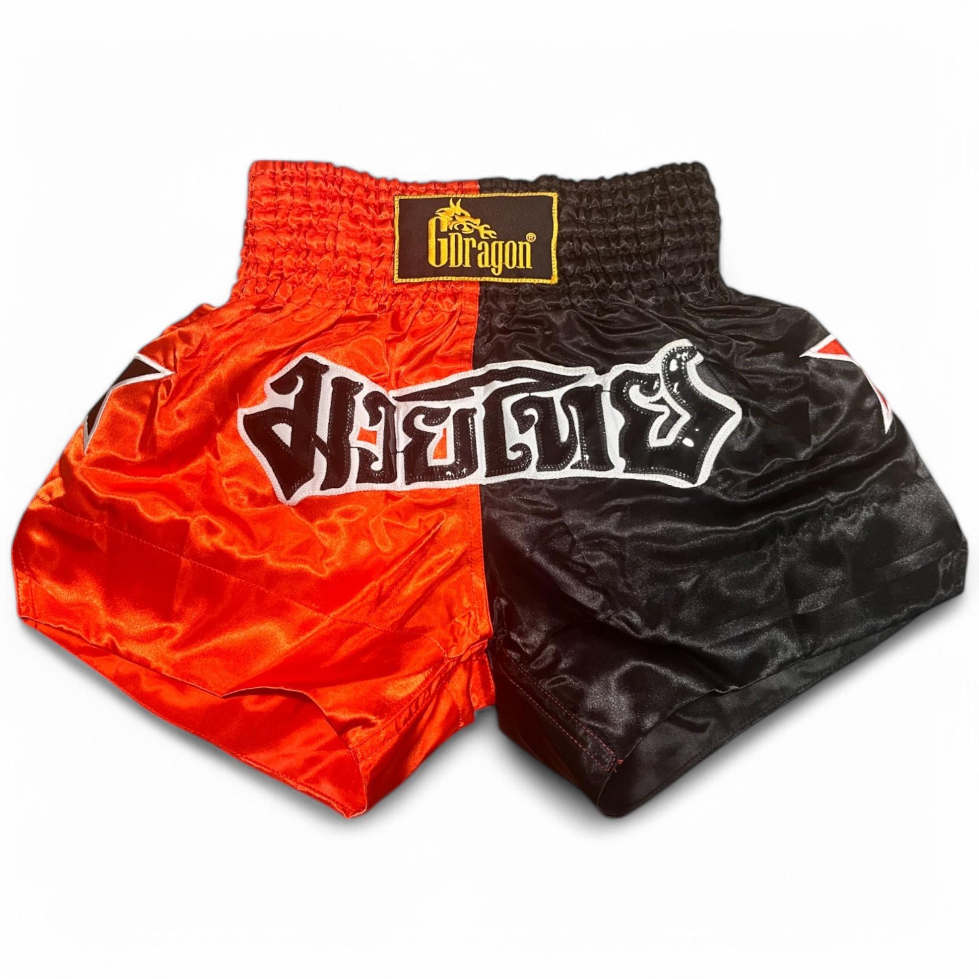 Шорты для тайского бокса GDragon Sport мужские Черно-красный (4_1_M_13)