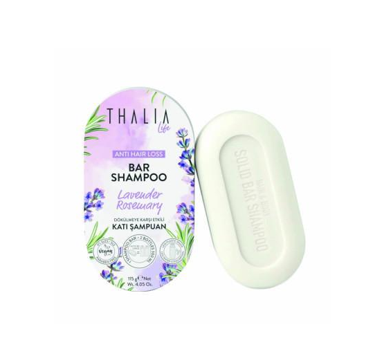 Шампунь жесткий против выпадения волос Thalia с лавандой и розмарином 115 г (1709087497)