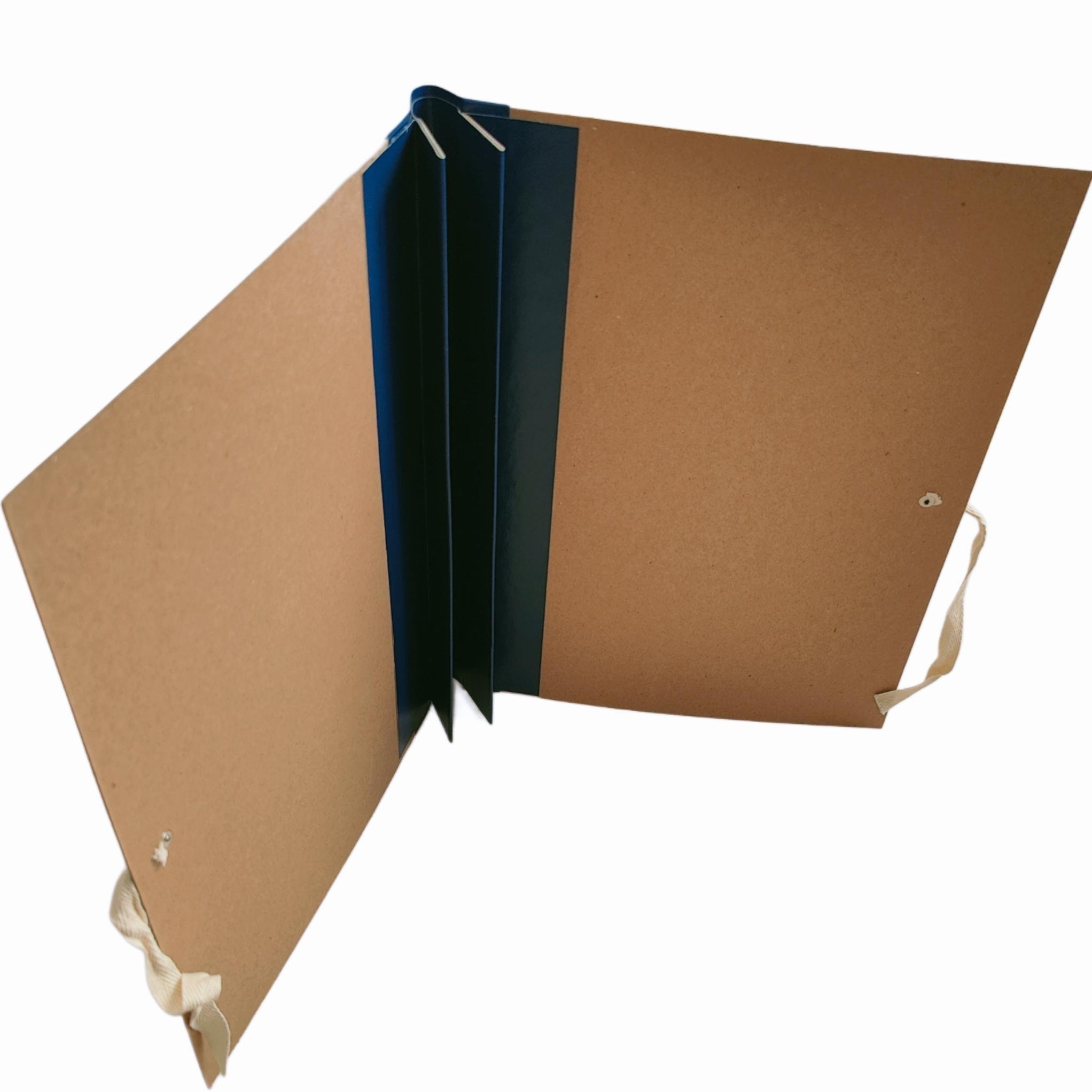 Папка архивная ЦОДНТИ с планками для подшивки бумвинил 40 мм на завязках без титульной страницы А4 320х230 мм