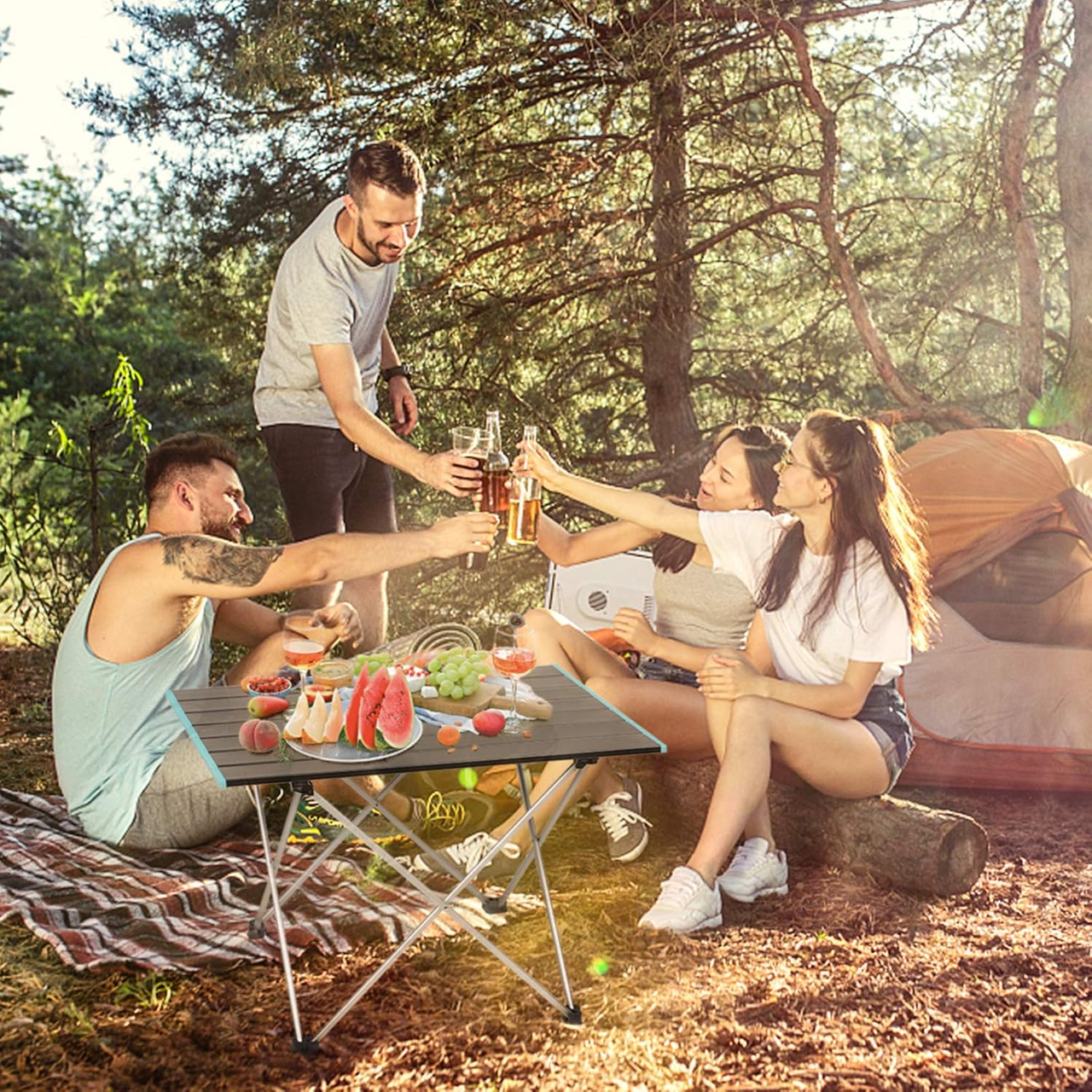 Кемпінговий стіл туристичний складаний для пікніка 40х35х29 см (AND10485-5) - фото 3 Кемпінговий стіл туристичний складаний для пікніка 40х35х29 см (AND10485-5) - фото 3