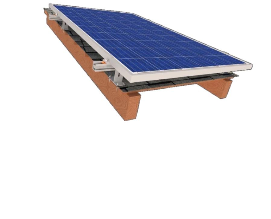 Комплект StringSetter SS-XL-B 05 кріплення 5 сонячних панелей до 1145 мм бітумна черепиця