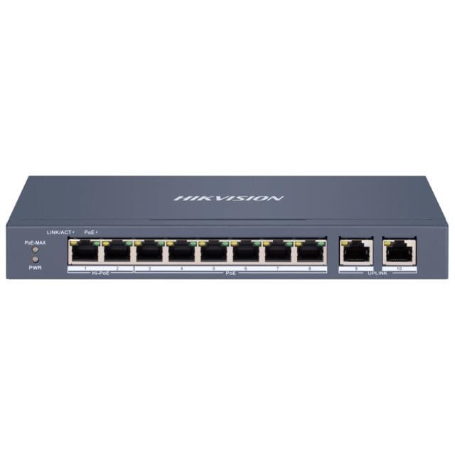 Комутатор 10 портів керований Hikvision DS-3E1310HP-EI (3226742209)