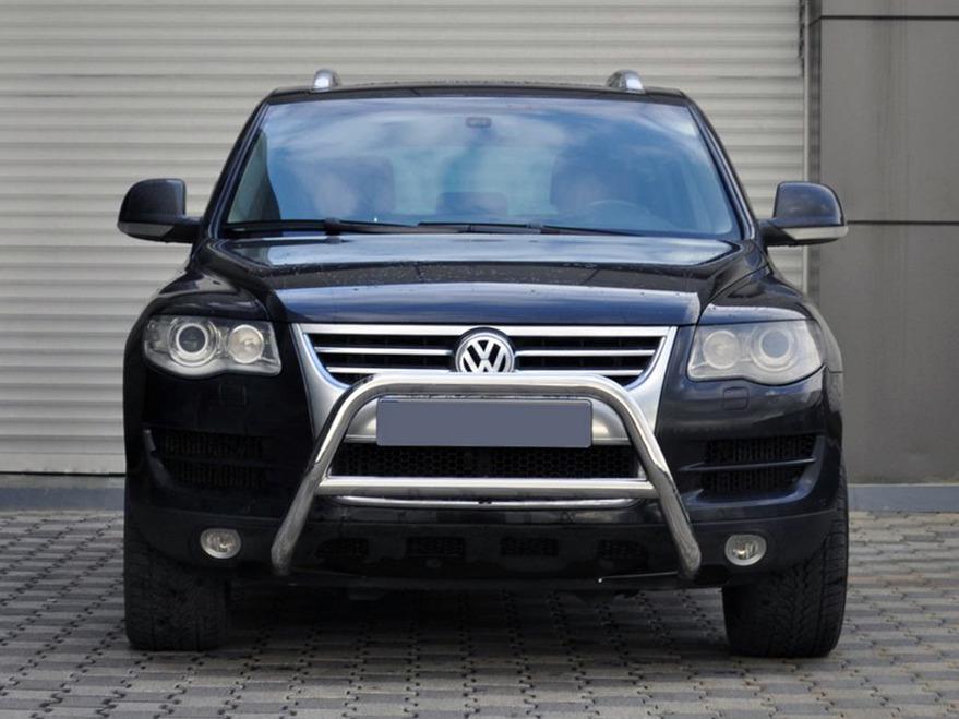 Кенгурятник WT005 Colt CAN для Volkswagen Touareg 2002-2010 гг. нержавеющая сталь Хром
