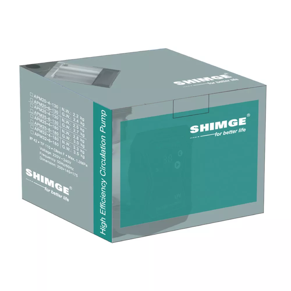 Насос циркуляційний SHIMGE APM 20-6-130 Qmax 3 м3 3/4" (SQ-1047599) - фото 3