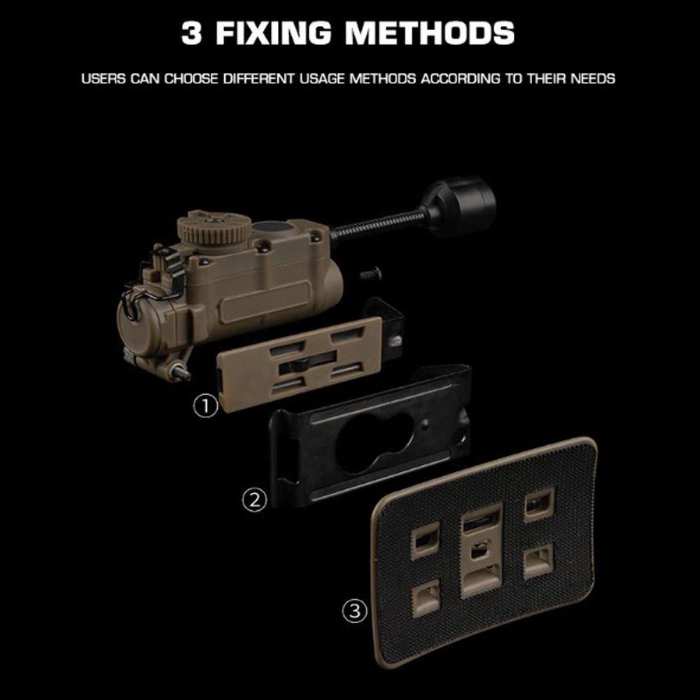 Фонарь универсальный на шлем Sidewinder MPLS 5 LED IFF-маячок - фото 6 Фонарь универсальный на шлем Sidewinder MPLS 5 LED IFF-маячок - фото 6