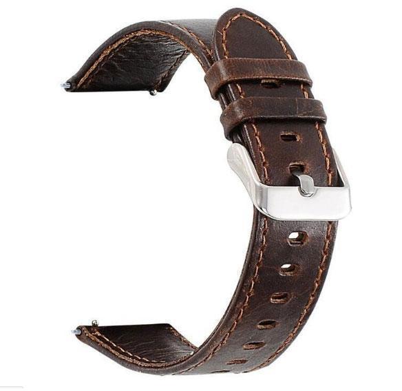 Кожаный ремешок для часов Motorola Moto 360 2nd gen 42 мм Dark Brown (738923061)