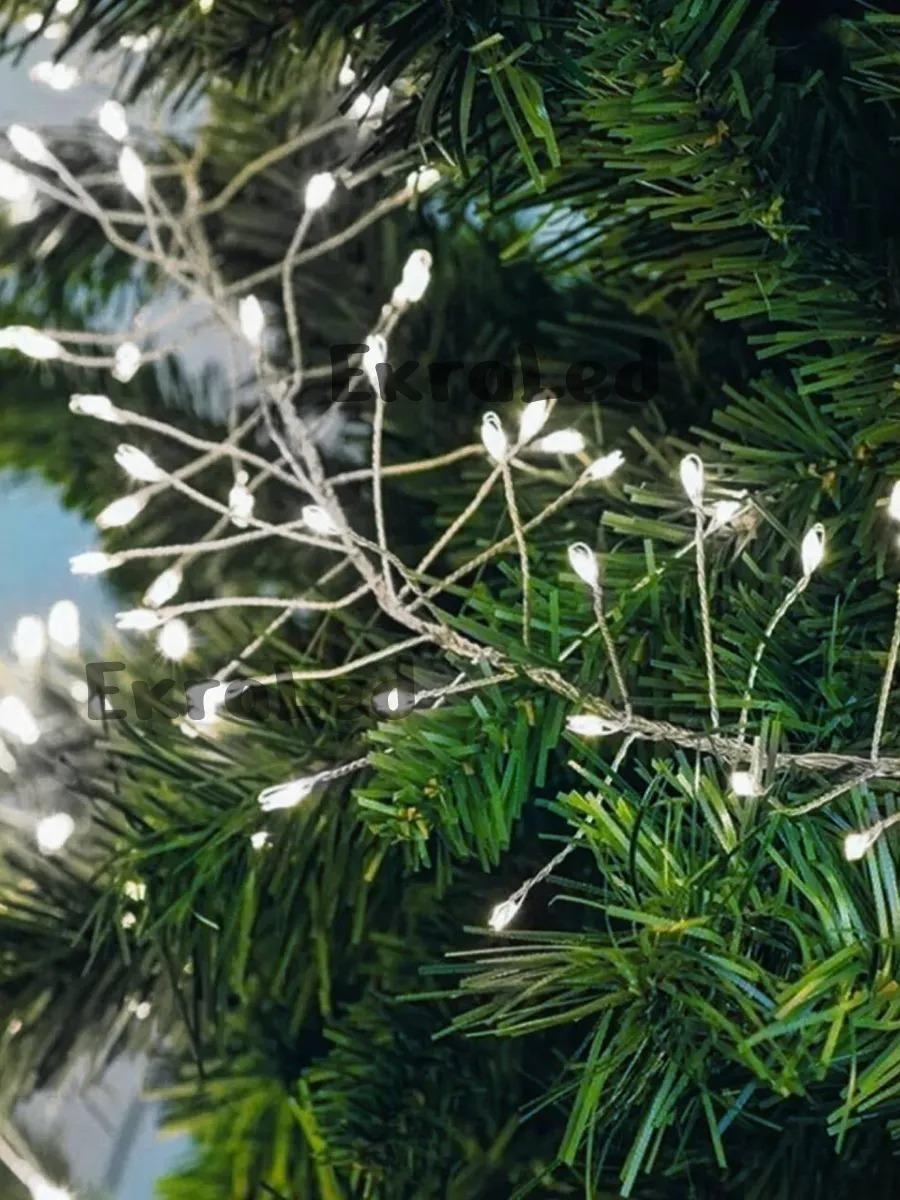 Гірлянда мішура Solar від USB 900 діодів 8 режимів холодний білий з пультом 30 м Білий (541151U) - фото 2 Гірлянда мішура Solar від USB 900 діодів 8 режимів холодний білий з пультом 30 м Білий (541151U) - фото 2